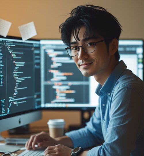 Leonardo_Phoenix_10_A_messy_yet_organized_desk_of_a_web_develo_2